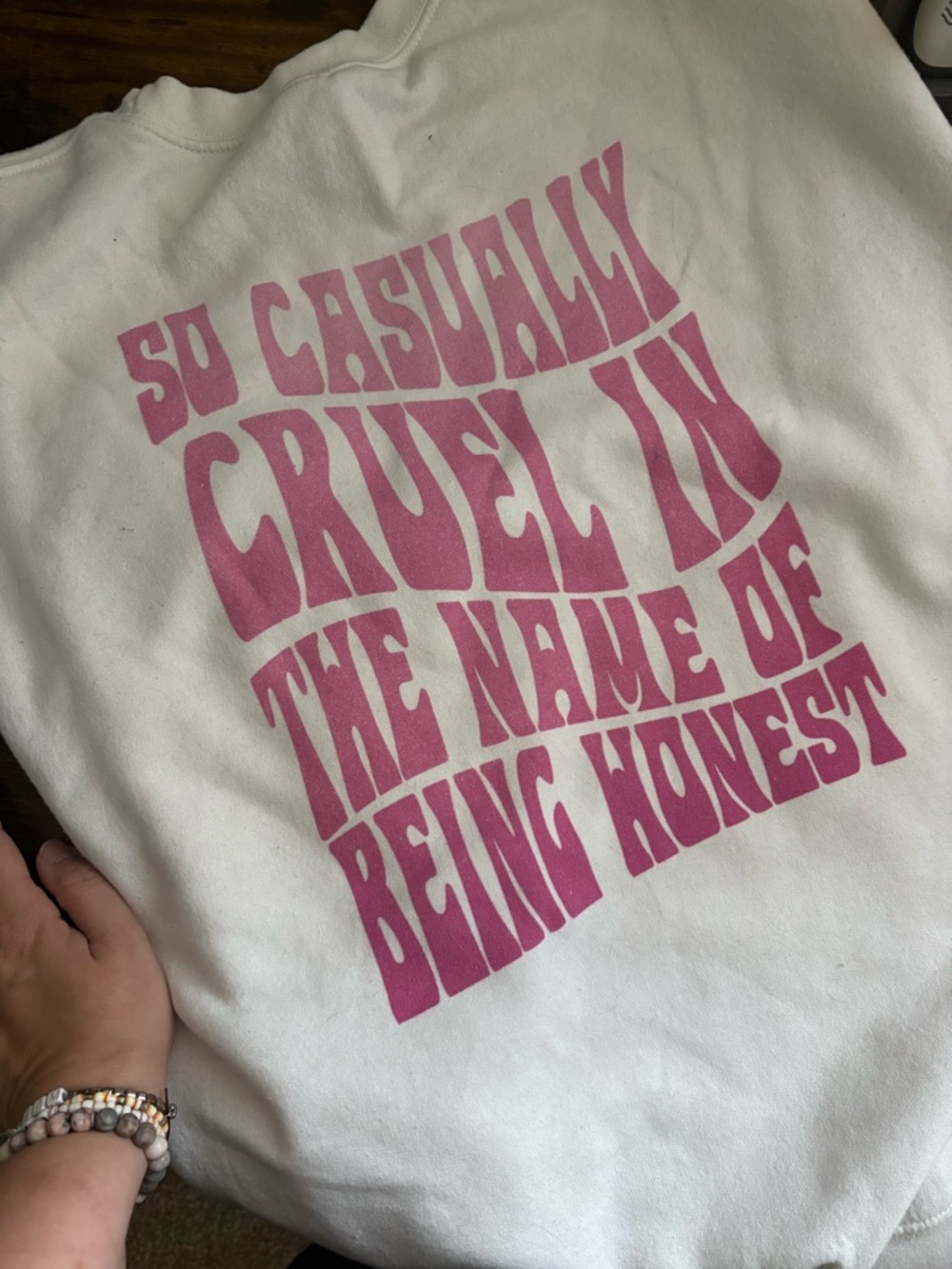 White Swiftie Crewneck
